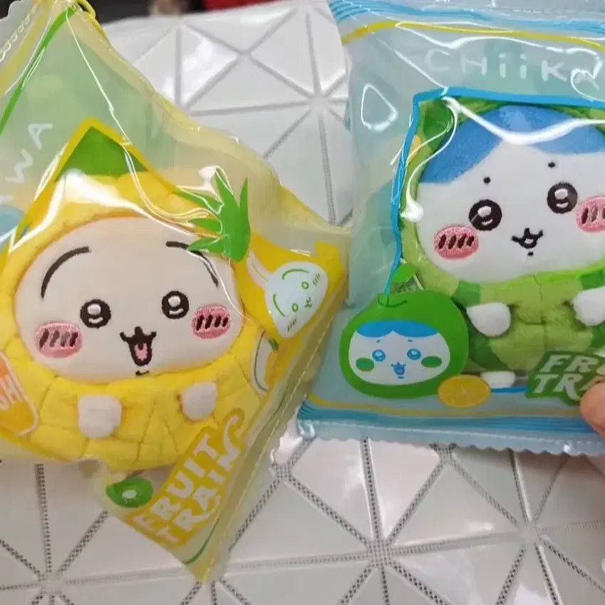 [BUNJANG] Miniso Chiikawa Fruit Pouch Set (Excludes Plush Toy) / [미니소]치이카와 과일 인형 봉지 봉투 3종 개별가 (인형미포함)