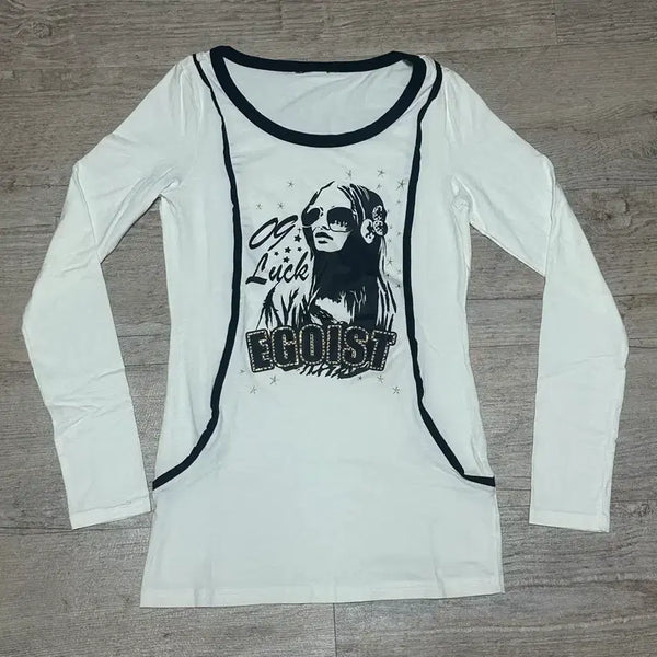[BUNJANG] Egoist Y2K Long Sleeve Top / 에고이스트 y2k 롱슬리브