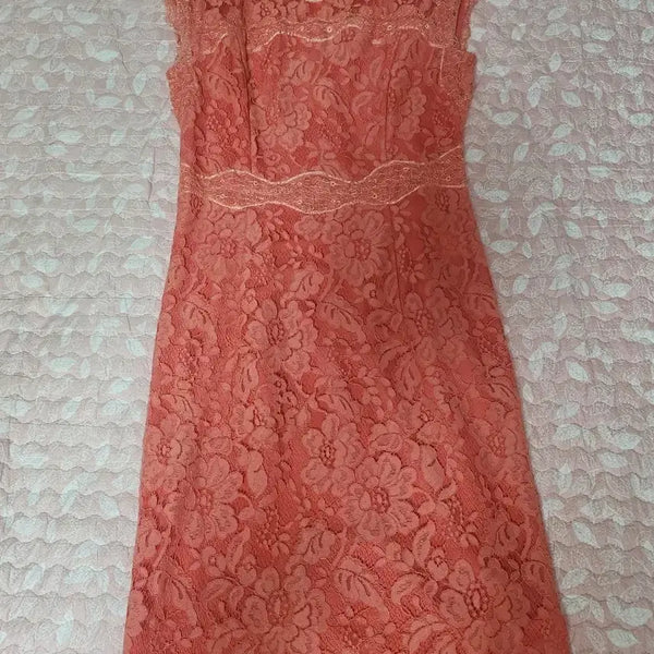 [BUNJANG] Linen Lace Dress Orange / (브랜드 세일특가/ 새상품/무료배송)린 레이스 원피스 살구색(오렌지색)