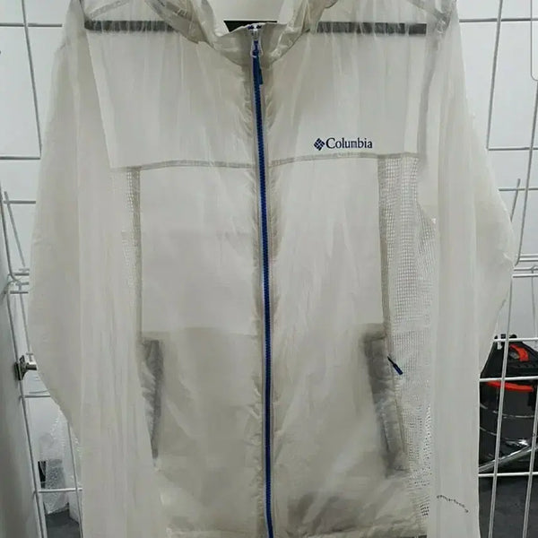 [BUNJANG] Columbia Genuine Lightweight Hooded Windbreaker Jacket XL White / 콜롬비아 정품 경량바람막이 105사이즈 판매합니다