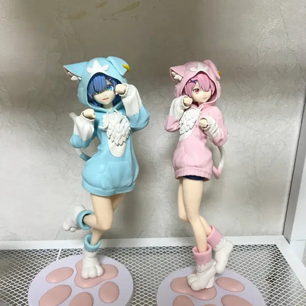 [BUNJANG] Sega Re:Zero Rem & Ram Mofumofu Pack Figure / 세가 리제로 렘&람 모후모후팩 피규어