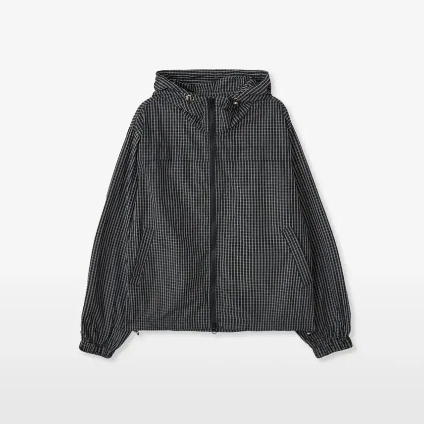 [BUNJANG] Check Hood Jumper / aeae) check hood jumper