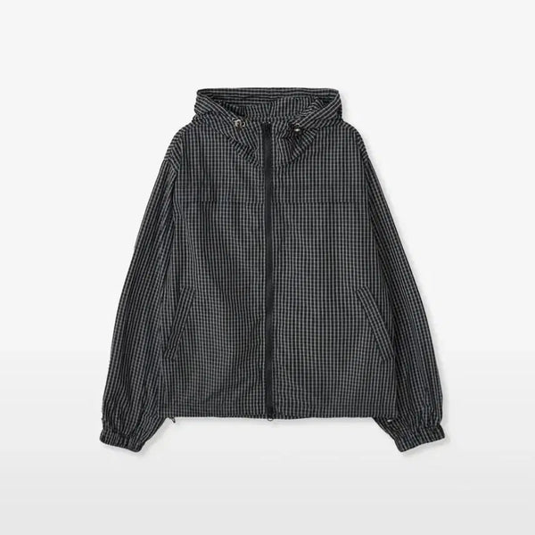 [BUNJANG] Check Hood Jumper / aeae) check hood jumper