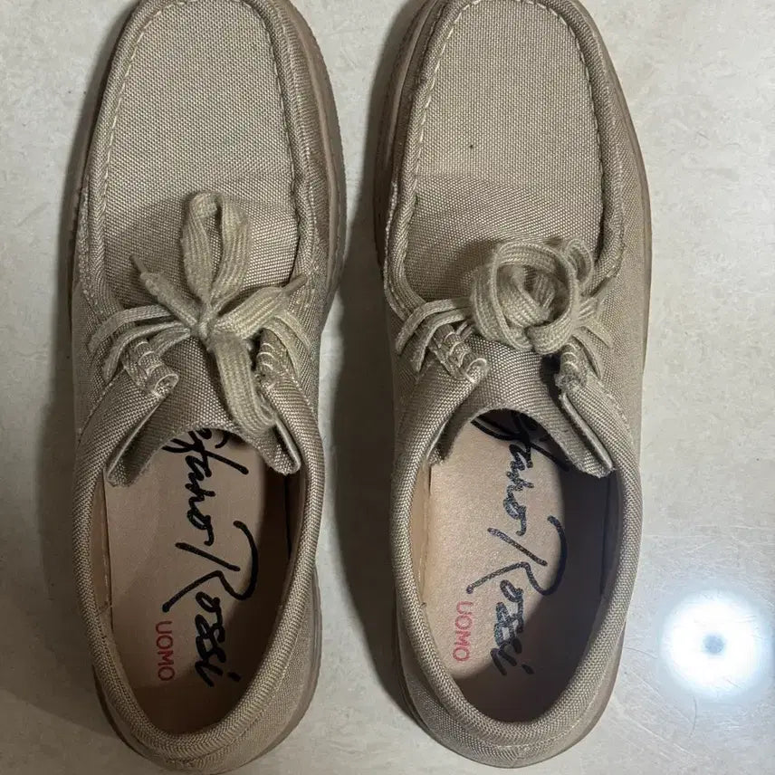 [BUNJANG] Stefano Rossi UOMO Beige Loafers Size 280 / 스테파노로시 UOMO 베이지색 로퍼 280