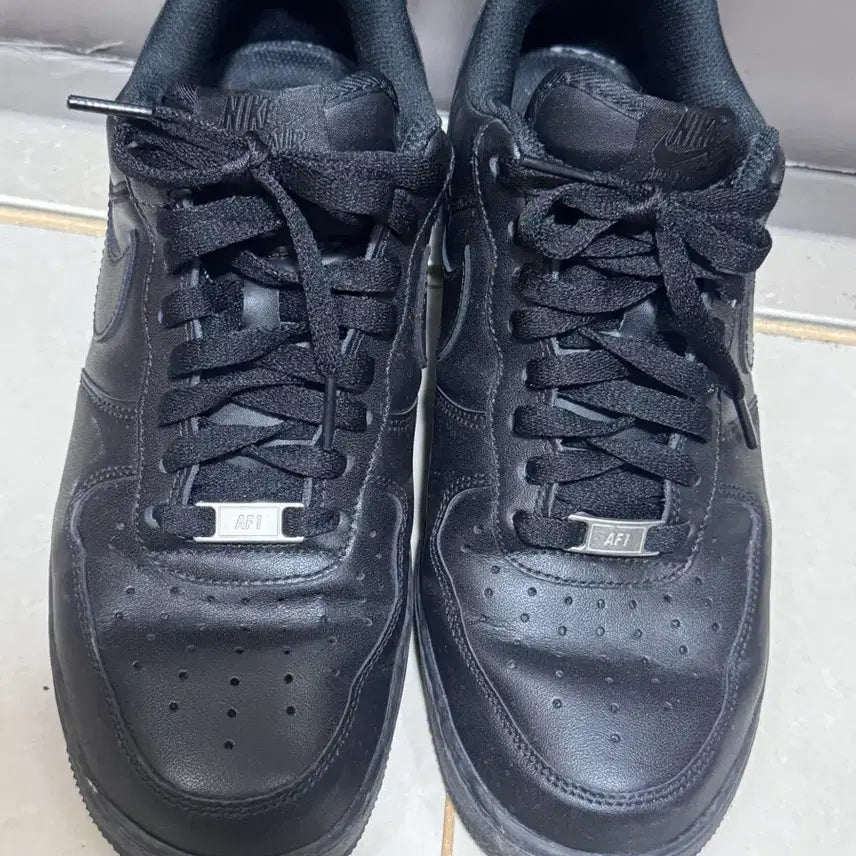 [BUNJANG] Nike Air Force 1 All Black 270 / 나이키 에어포스1 올블랙 270