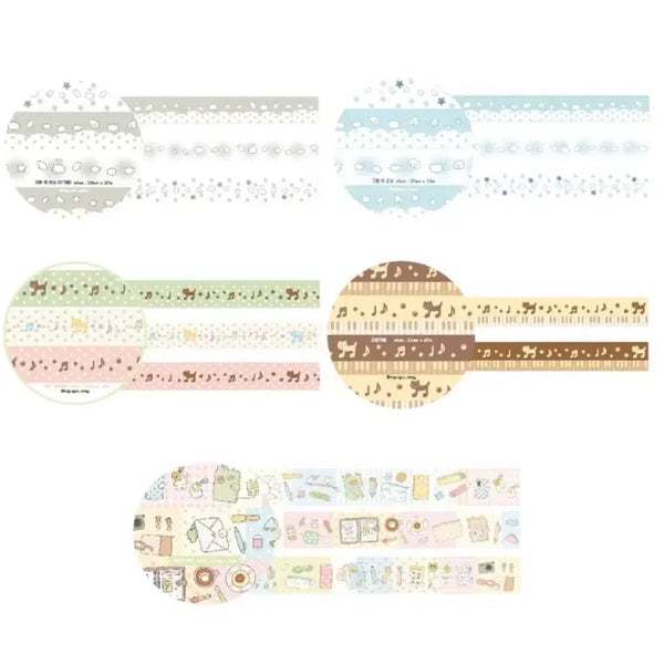 [BUNJANG] Egugu New Washi Tape Set (5 types) / [5종set]에구구 신상 마테