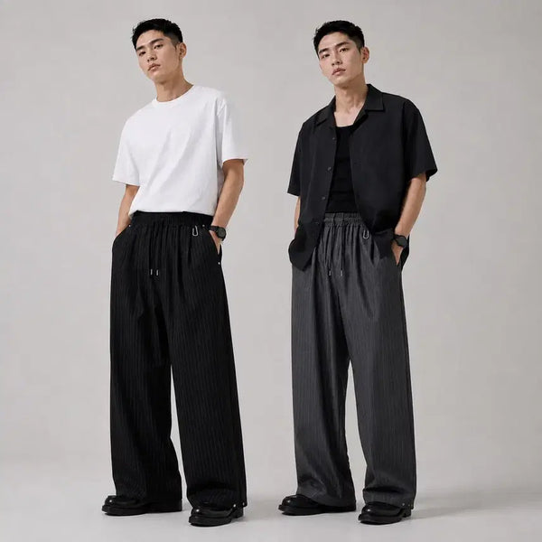 [BUNJANG] Riveted Banding Curve Slacks (2 Colors) / 새상품 1+1 ) 리벳 밴딩 커브 슬랙스 (2color)