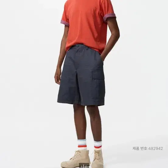 [BUNJANG] Uniqlo JW Anderson Cargo Shorts Navy L / 유니클로 JW앤더슨 카고쇼츠 L 네이비(일본판)