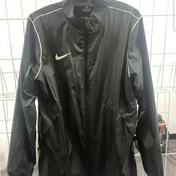 [BUNJANG] Nike Authentic Windbreaker Jacket Black White Piping Size 100 (L) / 나이키 정품 바람막이 100사이즈 판매합니다