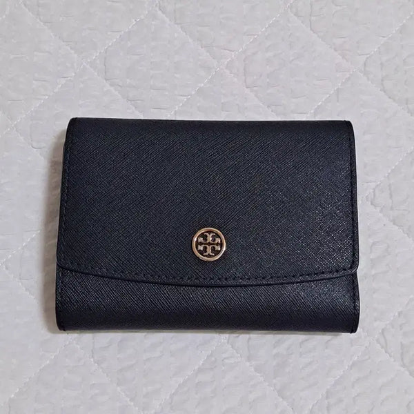 [BUNJANG] Tory Burch Black Calfskin Leather Medium Wallet / <무배>토리버치 (정가272,000원) 지갑 블랙 소가죽