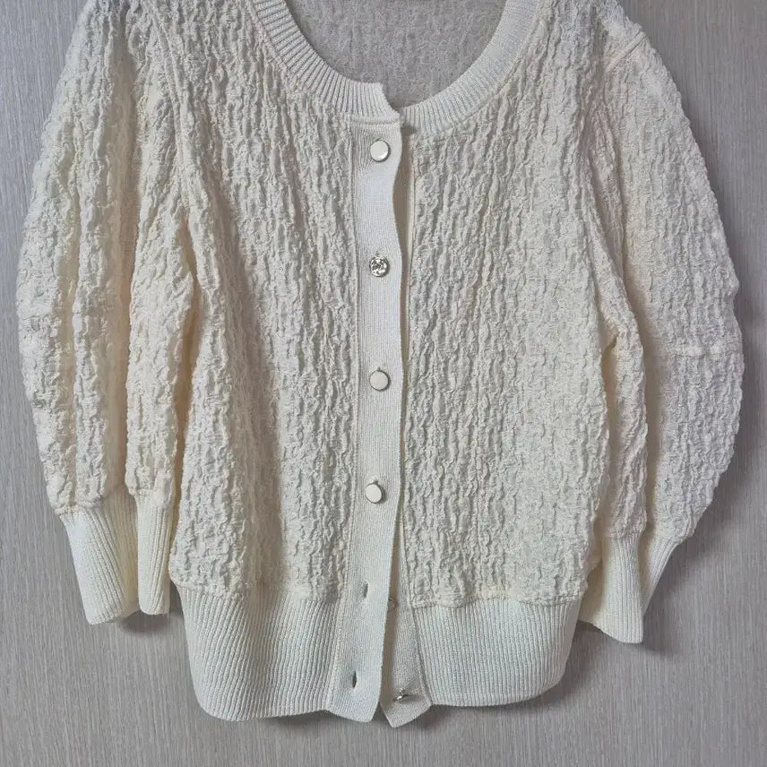 [BUNJANG] SJSJ Crinkle Texture Cardigan Blouse / SJSJ 크링클 블라우스 가디건 한섬  82 (21ss)
