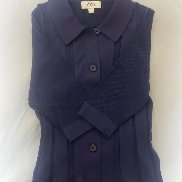 [BUNJANG] COS Navy Knit Shirt / COS 네이비 니트 셔츠