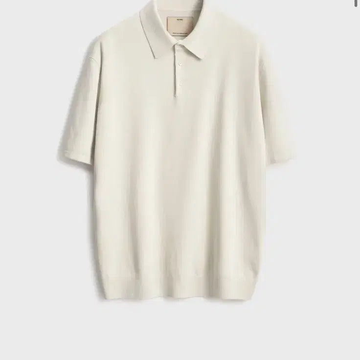 [BUNJANG] Pottery Hard Twist Short Sleeve Comfort Polo Knit Size 4 Ivory / [새상품] 포터리 하드 트위스트 반팔 컴포트 폴로니트 4 사이즈(아이보리)