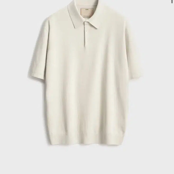 [BUNJANG] Pottery Hard Twist Short Sleeve Comfort Polo Knit Size 4 Ivory / [새상품] 포터리 하드 트위스트 반팔 컴포트 폴로니트 4 사이즈(아이보리)