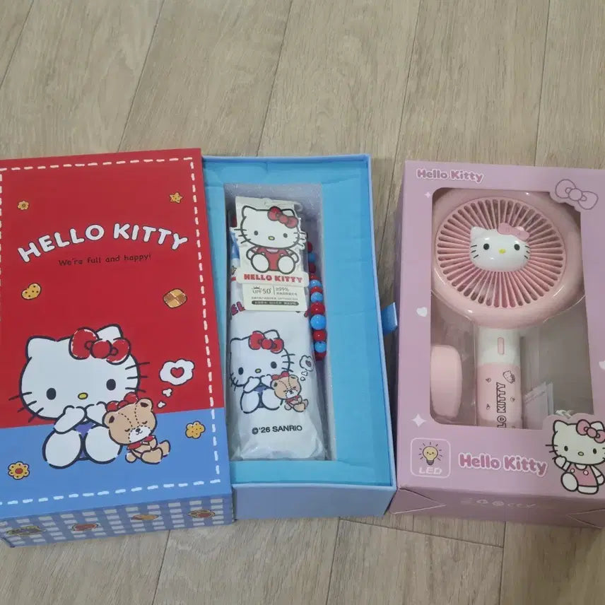 [BUNJANG] Hello Kitty Handheld Fan Umbrella / 헬로키티 양우산 손풍기