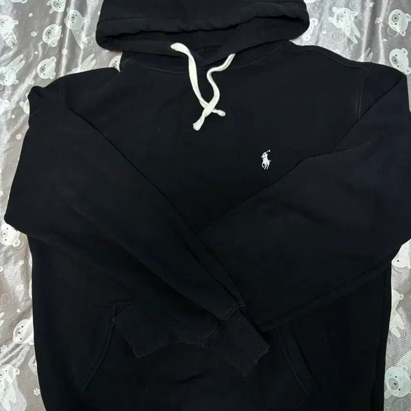 [BUNJANG] Polo Ralph Lauren Black Hoodie / 폴로 랄프로렌 블랙 후드티 95