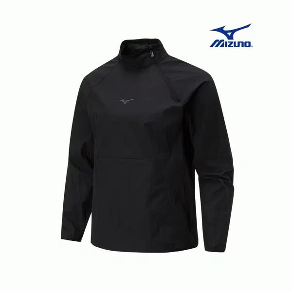 [BUNJANG] Mizuno Lightweight Running Anorak Windbreaker Black / 미즈노 경량 러닝 아노락 바람막이 블랙