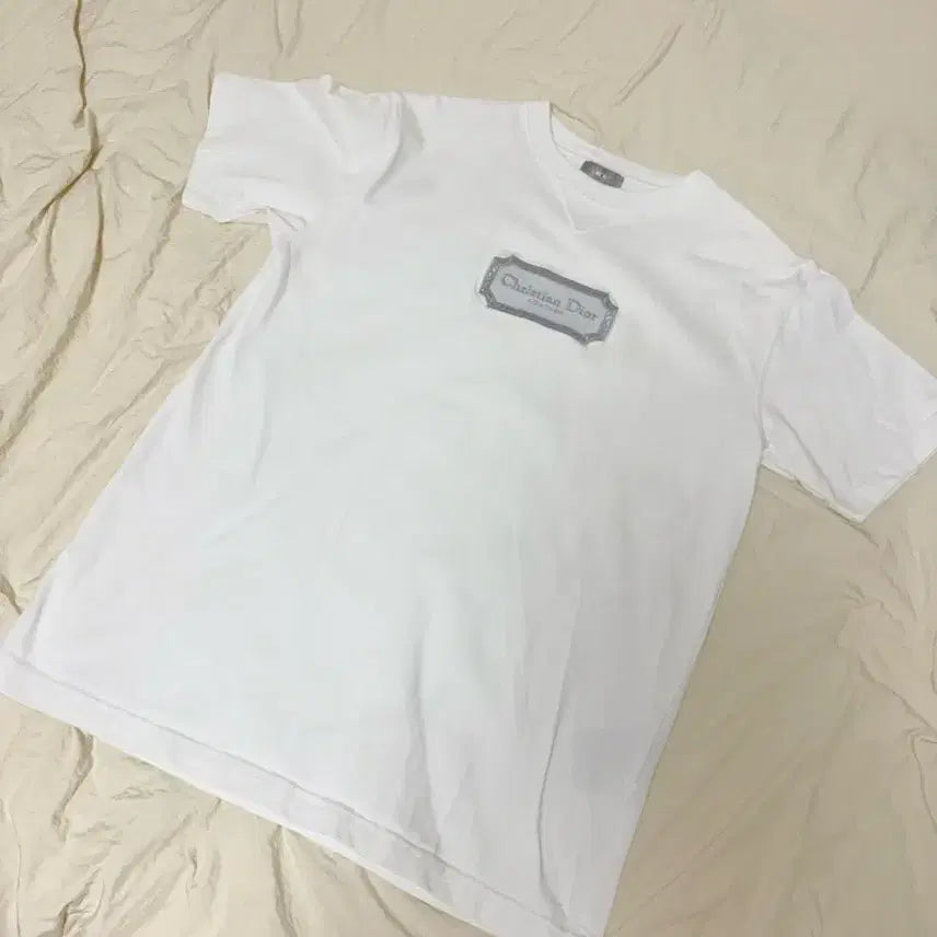 [BUNJANG] Dior Couture Logo Short Sleeve T-Shirt White / [S 사이즈] 디올 꾸뛰르 로고 반팔 티셔츠 화이트