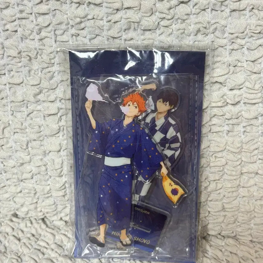 [BUNJANG] Haikyuu!! Yukata Hinata & Kageyama Acrylic Stand (Sealed) / 하이큐 유카타 히나타&카게야마 아크릴 스탠드 미개봉