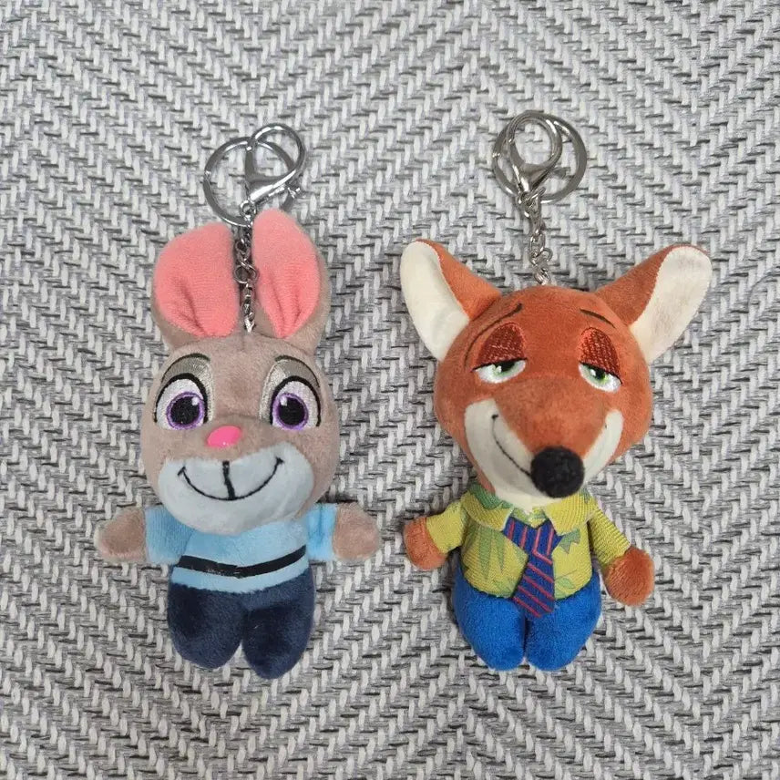 [BUNJANG] Zootopia Character Keychain Set - Judy & Nick Couple/Friendship Gift / (새상품) 주토피아 인형 키링 세트 / 커플 우정 디즈니 굿즈