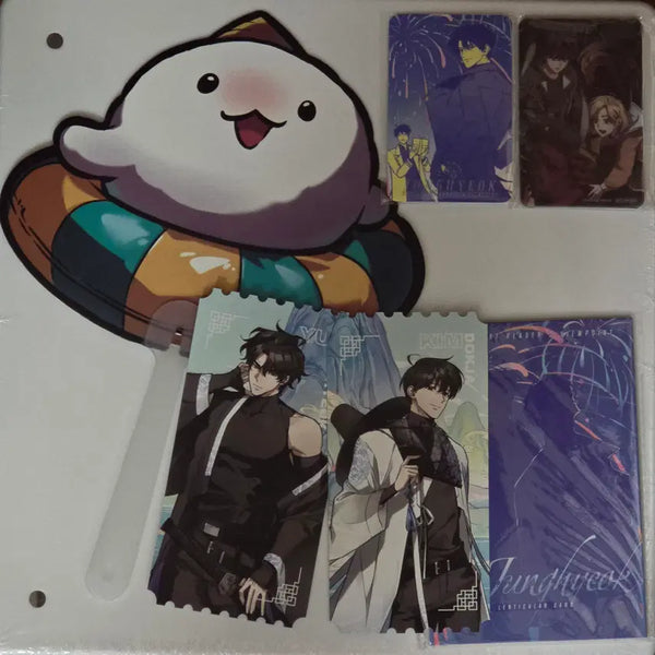 [BUNJANG] Omniscient Reader's Viewpoint Pop-up Exclusive Set: Joonghyuk, Dokja Ticket, Fan, Birthday Photocard, Lenticular, Postcard, PP Card Set / 전독시 팝업 특전 세트 중혁 독자 티켓 부채 생일포카 렌티큘러 엽서 PP카드4종