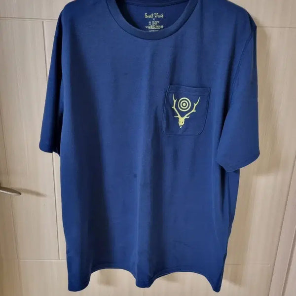[BUNJANG] South2 West8 Navy Pocket T-Shirt XL / South2 West8 네이비 포켓 반팔티 XL