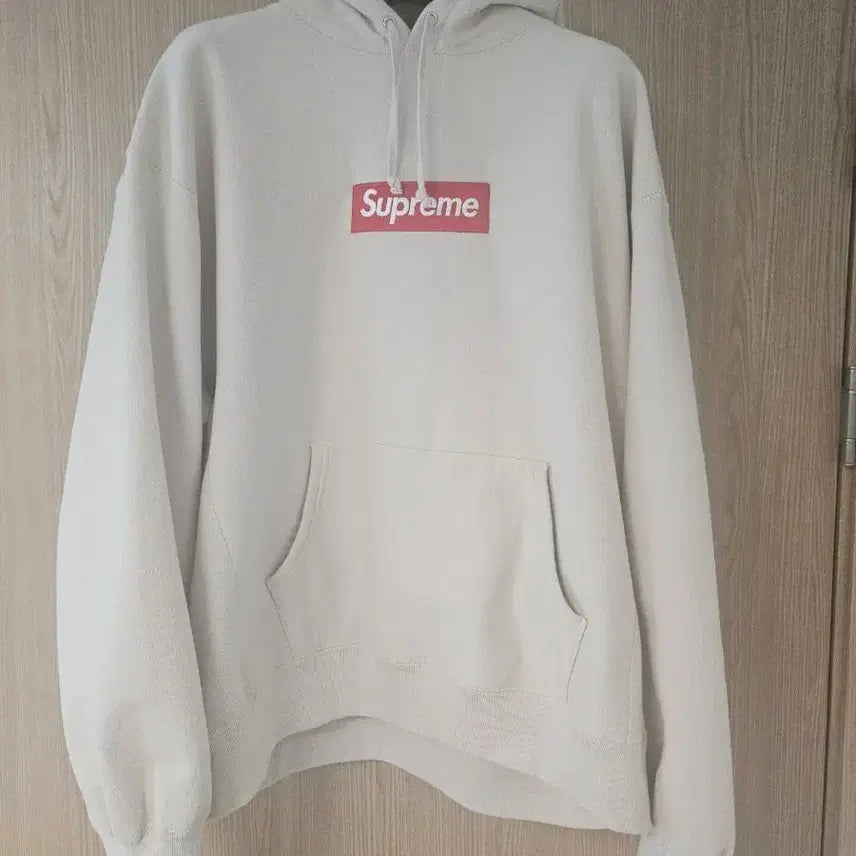 [BUNJANG] Supreme Box Logo Hoodie Sweatshirt Stone XL / 슈프림 박스로고 후드 스웨트셔츠 스톤 xl