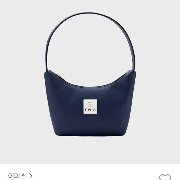[BUNJANG] EMIS New Leather Hobo Bag Navy / [EMIS] 이미스 뉴레더 호보백