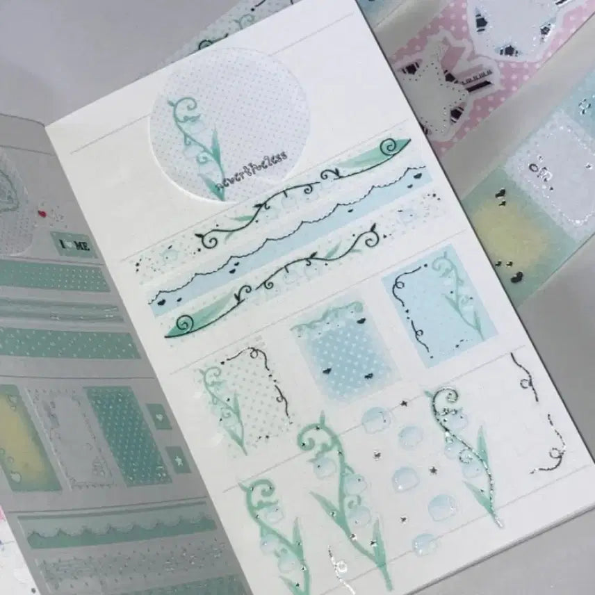 [BUNJANG] Never the Less New Kiss Cut Washi Tape 2 Types / 네버더레스 신상 키스컷 화지 2종