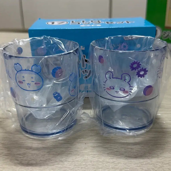 [BUNJANG] Chiikawa Animai Summer Lottery Retro Cup Set Momonga & Kani / 치이카와 애니마이 여름 쿠지 레트로 컵세트 모몽가 카니