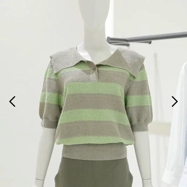 [BUNJANG] DUEL Knit T-Shirt / 듀엘 니트 티셔츠