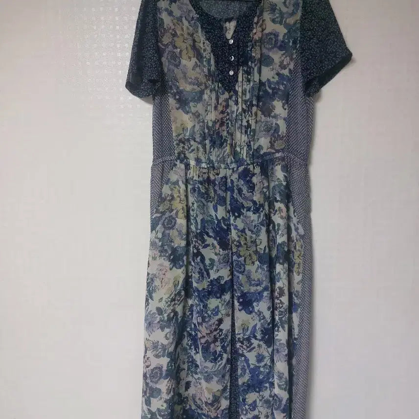 [BUNJANG] Thursday Island Pleated Layered Long Dress / 써스데이아일랜드 롱원피스