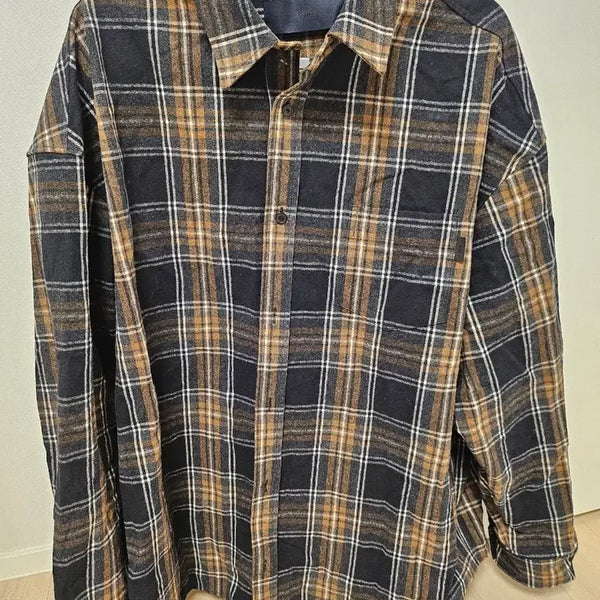 [BUNJANG] Juun.J 23FW Flannel Check Shirt Size 50 / 준지 23FW 플란넬 체크 셔츠 50