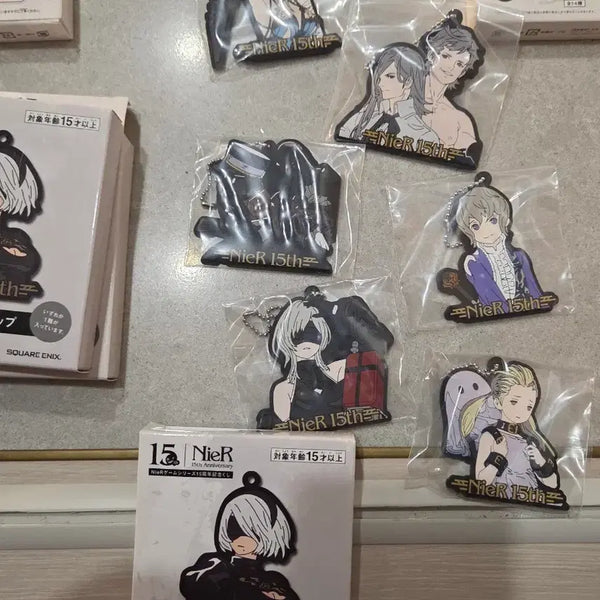 [BUNJANG] NieR:Automata 15th Anniversary Lottery Rubber Strap Bundle Set / 니어오토마타 15주년  쿠지 러버스트랩  일괄