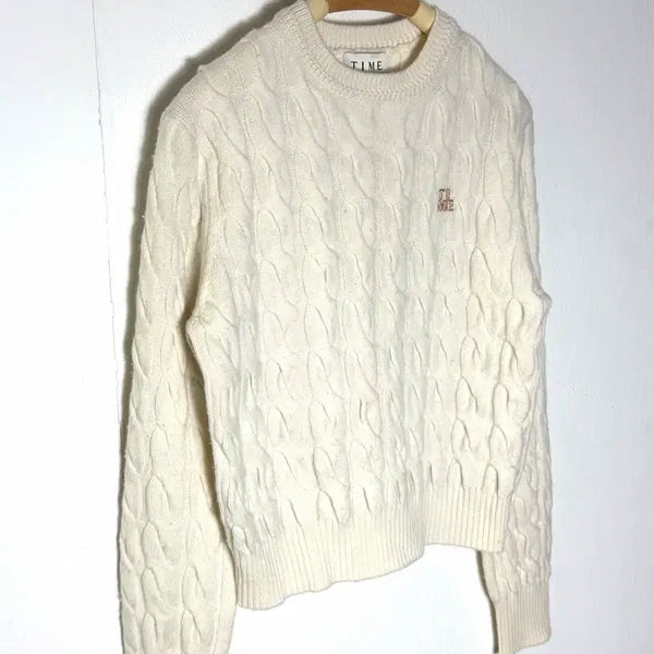 [BUNJANG] TIME Cable Knit Sweater / 타임 니트