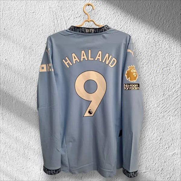 [BUNJANG] Manchester City 24-25 Home Authentic Long Sleeve Haaland Jersey L / 맨시티 24-25 홈 어센틱 긴팔 홀란 해외 L