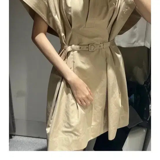 [BUNJANG] ZARA L Size Shirt Style Mini Dress / ZARA L사이즈 자라 셔츠 스타일 미니 원피스 새것