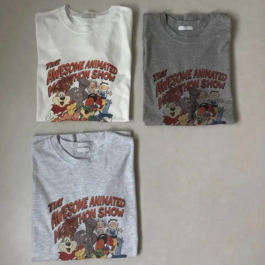 [BUNJANG] Animal Summer Oversized Cotton T-Shirt, Plus Size / 애니멀 여름 면 오버핏 반팔티셔츠 반팔티 빅사이즈 에이블리 지그재그