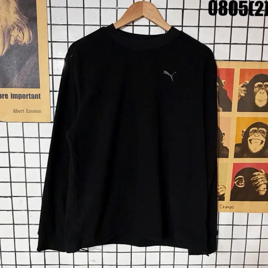 [BUNJANG] Puma Long Sleeve T-Shirt Black L / 푸마 긴팔 티셔츠 블랙 L 0805