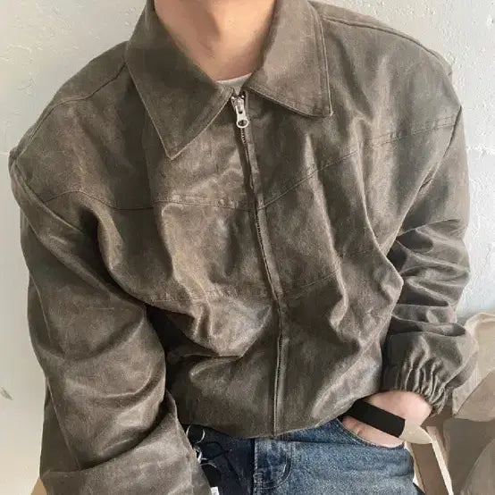 [BUNJANG] What's The Use Leather Jacket / 왓츠더유즈 가죽자켓