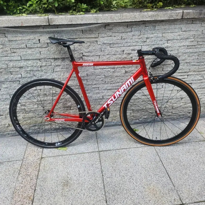 [BUNJANG] Tsunami SNM100 Red Wine Road Bike / 쓰나미 snm100 레드와인 판매