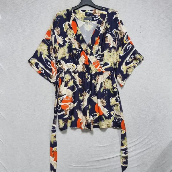 [BUNJANG] Superdry Belted Kimono Playsuit Women's Size M / 슈퍼드라이 벨티드 키모노 플레이슈트 여자55ㅡ66사이즈ㅡ0317ㅇㅇ