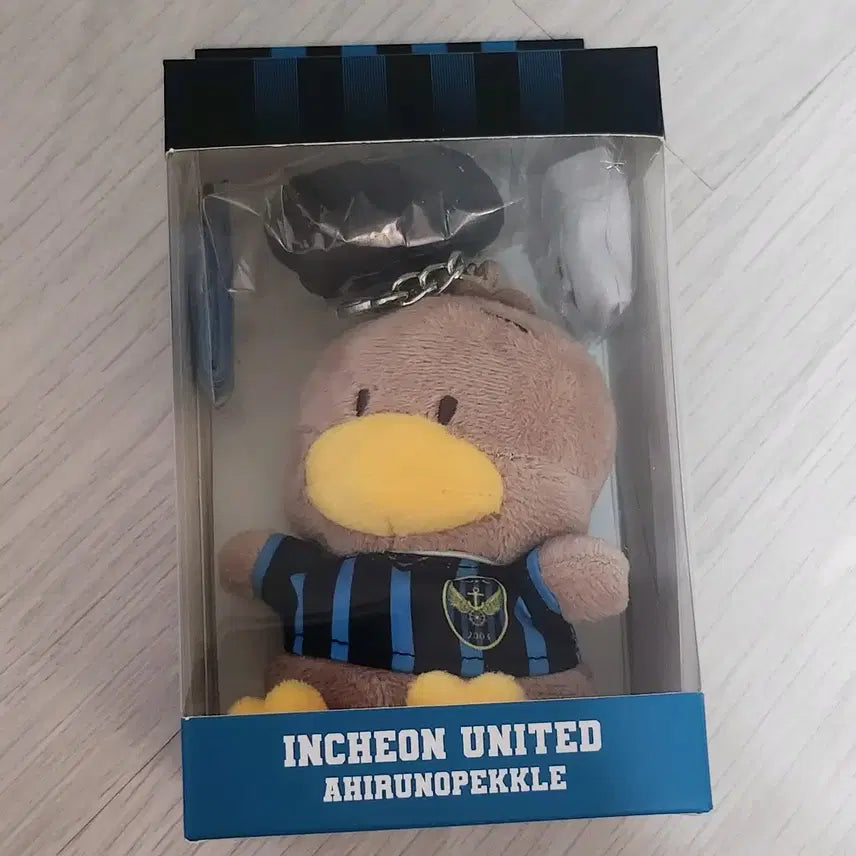 [BUNJANG] Incheon United Sanrio Aoripekel Plush Keychain / k리그 산리오 키링 인천유나이티드 오리페클