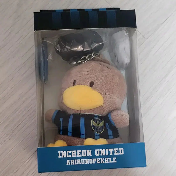 [BUNJANG] Incheon United Sanrio Aoripekel Plush Keychain / k리그 산리오 키링 인천유나이티드 오리페클