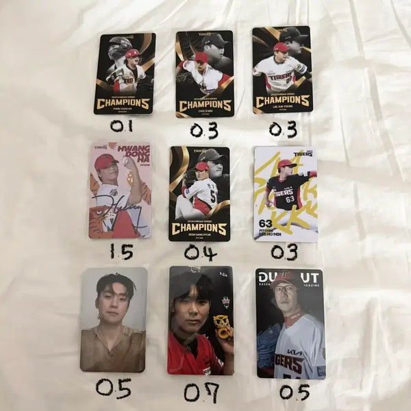 [BUNJANG] Kia Tigers Baseball Team Photocard Collection / 기아타이거즈) 포토카드 포카 럭드 더그아웃 매거진