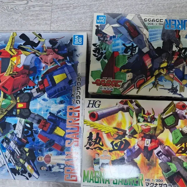 [BUNJANG] Bandai HG Gouzauar Magna-Zaurer Granzauar Plastic Model Kit / 반다이 프라모델 HG 고자우라 마그나자우라 그랑자우라