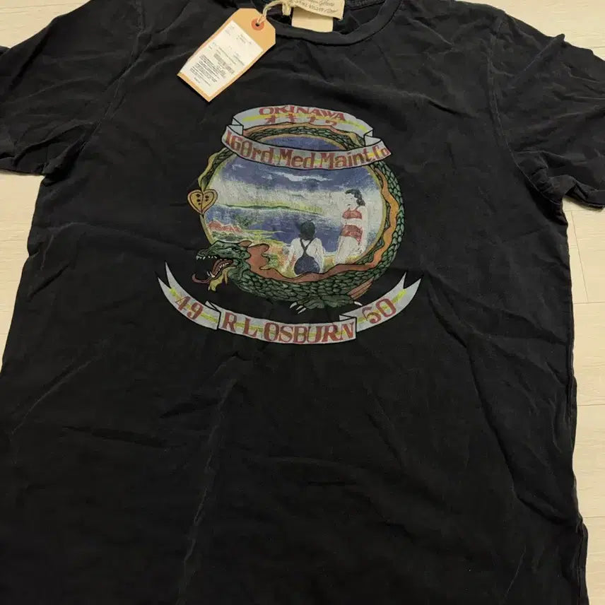 [BUNJANG] Remi Relief T-Shirt Black XL / 레미릴리프 티셔츠 블랙 XL