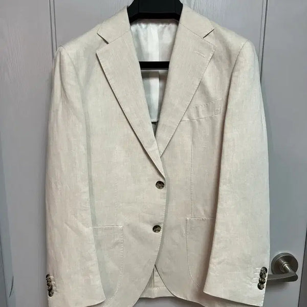 [BUNJANG] SuitSupply Linen Cotton Sand Color Jacket / SUITSUPPLY 샌드컬러 린넨 코튼 자켓