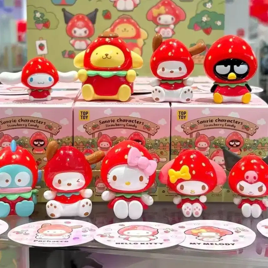 [BUNJANG] Sanrio Strawberry Figure Keyring / 탑토이) 산리오 딸기 피규어 키링 키체인  (시나모롤 마이멜로디 쿠로미 한교동 폼폼푸린