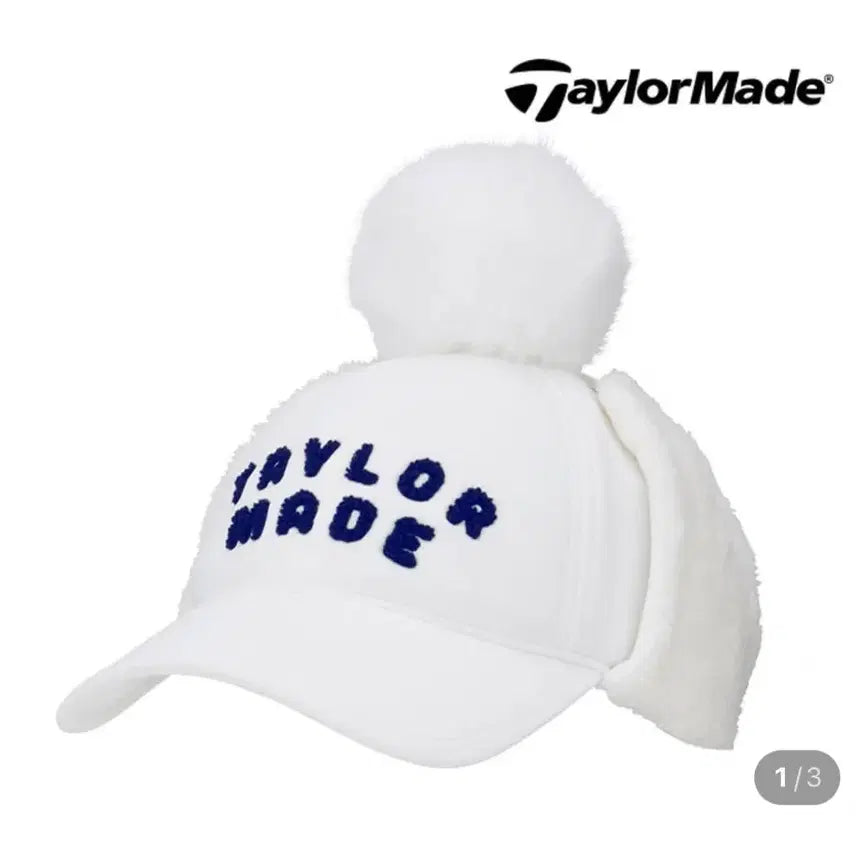 [BUNJANG] TaylorMade Pom Pom Golf Hat White / 정품) 테일러메이드 털방울 골프 모자 화이트